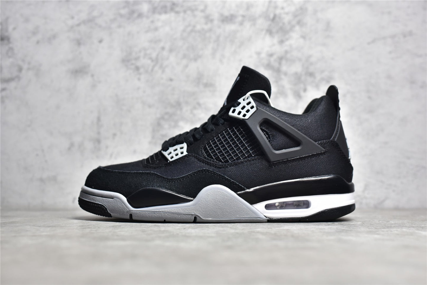 Jordan 4 Retro Black Canvas