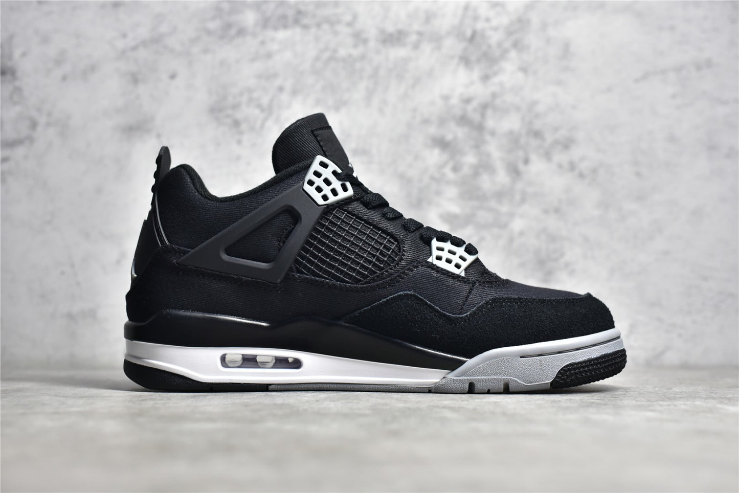 Jordan 4 Retro Black Canvas