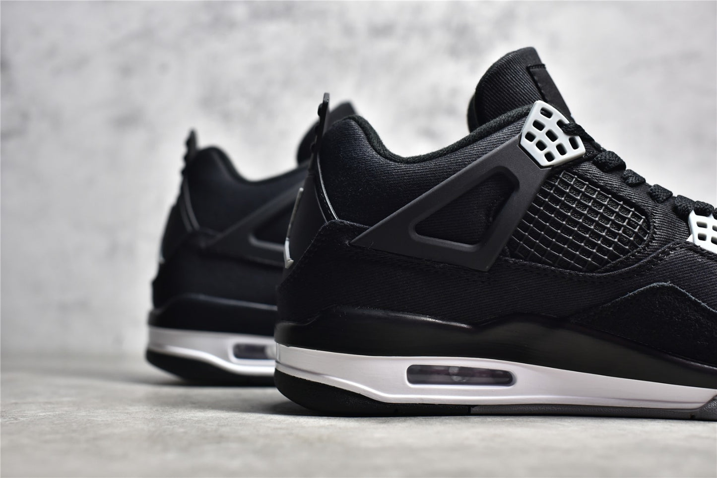 Jordan 4 Retro Black Canvas